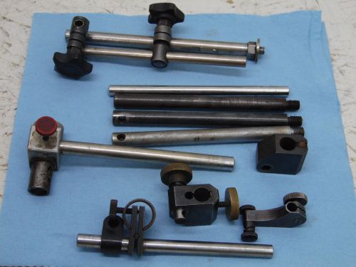 LOT OF DIAL INDICATOR CLAMPS HOLDERS rods etc #2