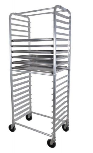 Side Load Bun Pan Rack Rounded Top, Stores 20 pans ,w/ casters BBK-ABPR-2S