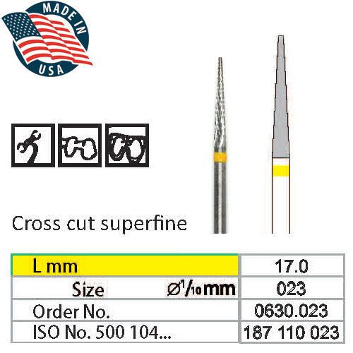 Wilson USA Tungsten Carbide Cutter HP Drill Bit Dental Nail Super Fine Sharp end