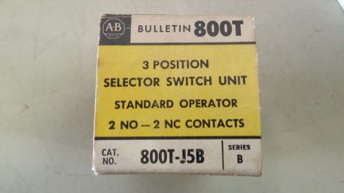 ALLEN BRADLEY 800T-J5B NEW IN BOX 3 POS SEL SWITCH 2NO-2NC SEE PICS #B71
