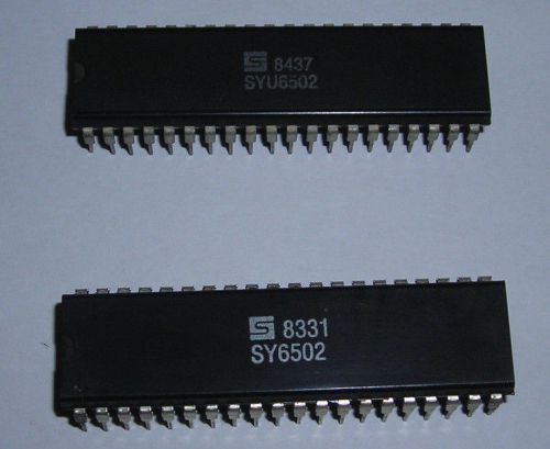 1 (One) Piece SYNERTEK SY/SYU 6502 DIP-40 CPU NOS for Apple II