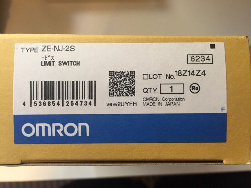 Omron ze-nj-2s enclosed limit switch, top actuator, spdt for sale