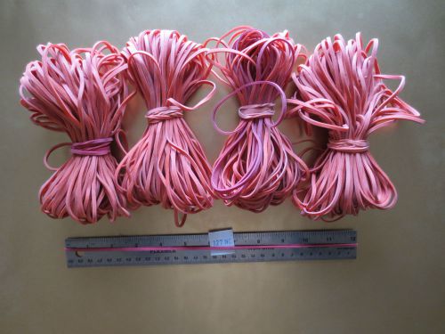 #127 LONG HEAVY DUTY rubber bands, FOUR bundles of 50  Office/Home/Crafting.