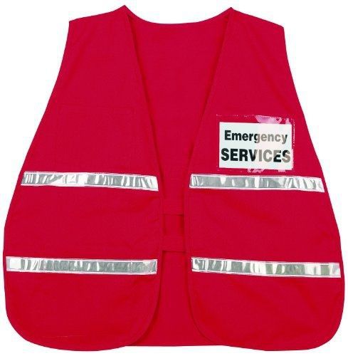 MCR Safety ICV204 Incident Command Polyester/Cotton Safety Vest with 1-Inch