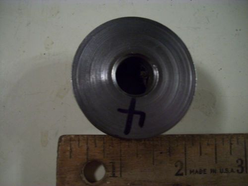 1 5/8&#034; diameter single  heavy steel motor pulley steel 1/2&#034; bore takes 1/2&#034; belt for sale