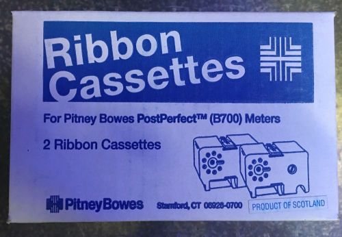 8 Genuine Pitney Bowes 767-1 Post Perfect B700 Ribbon Cassette, 2/Box 4 Boxes