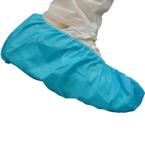 Disposable high traction polypropylene shoe cover, blue, x-large, 200 per case for sale