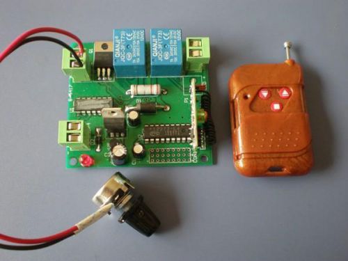 Remote 12V 3A DC Motor Speed Control With Potentiometer