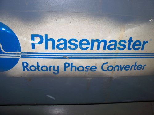 Phasemaster Rotary Phase Converter