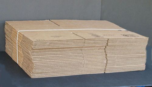 18 x 12 x 6&#034; Corrugated Boxes ECT 32 LBS/IN Bundle of 25 New