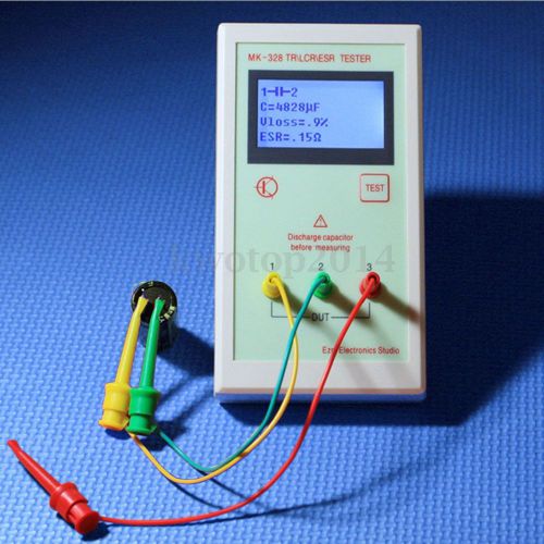 Mk328 lcr esr tester transistor inductance capacitance resistance meter portable for sale