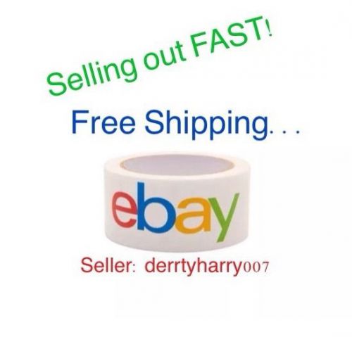 eBay Branded BOPP Packaging Tape - 10 Rolls (75 yards per roll)