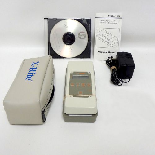 X-rite 331 transmission densitometer battery operated b/w xrite excellent cond. for sale
