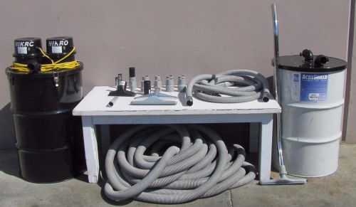 Nikro dp55230 55 gallon wet dry vacuum dual motor extra hose &amp; drum for sale