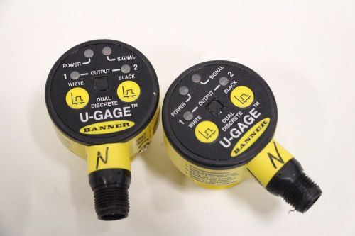 Pair Banner T30UDNBQ 56886 T30UDNAQ 55548 Analog U-Gage *For Parts*