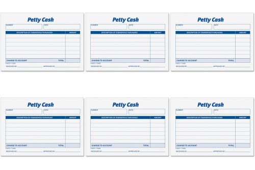 Tops Received of Petty Cash Forms (TOP3008) 6 Packs