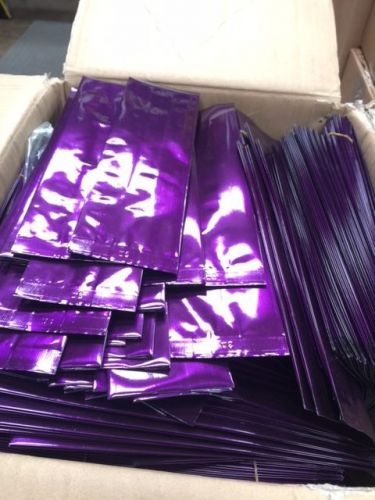 8oz Purple Foil Gusset Bag