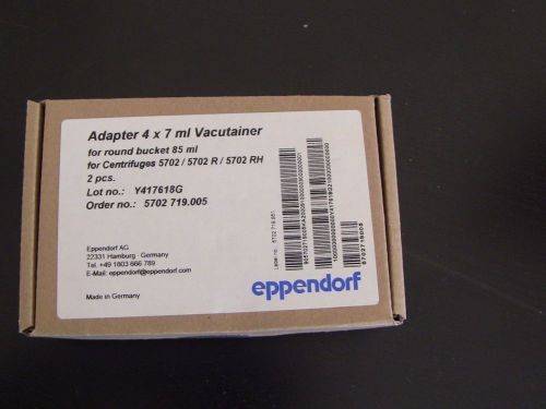 Eppendorf adaptor 4x 7 ml vacutainer 5702/5702 r/5702 rh 022639242 a-4-38 for sale