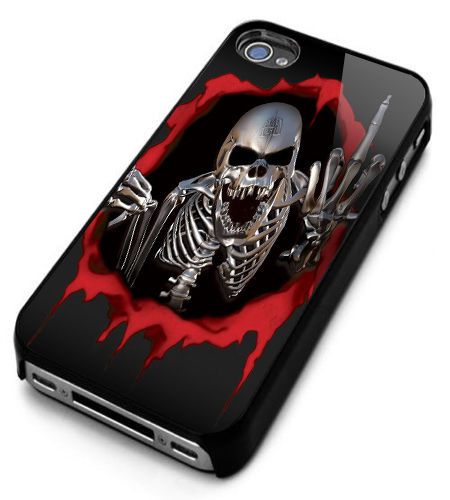 Metal Skull The Legend Cover Smartphone iPhone 4,5,6 Samsung Galaxy