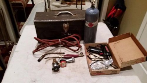 ACETYLENE WELDING SET TORCH AND TANK AND MORE