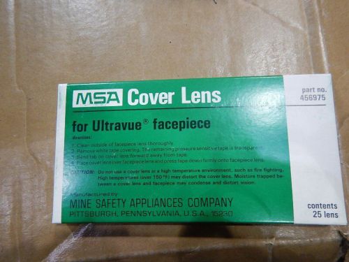 Msa 456975 ultravue lens covers lens cover uv 25/pkg for sale