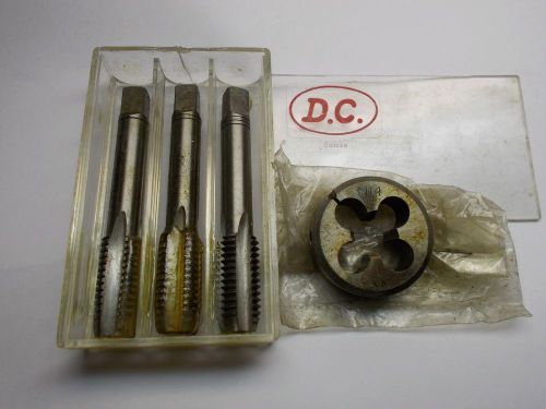 SWISS MADE DC  METRIC M14 COMPLETE SET OF  3 TAPS AND DIE NEW FOR MACHINIST