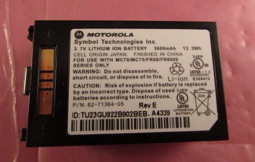 Btry-mc7xeab00 - genuine motorola mc70 li-ion 3600mah mobile computer battery for sale