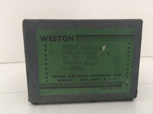 WESTON AMPERES METER - MODEL 425 MMM