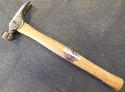 DALLUGE 2400S 24oz. Straight Claw Decking Hammer w/ 17&#034; Hickory Handle