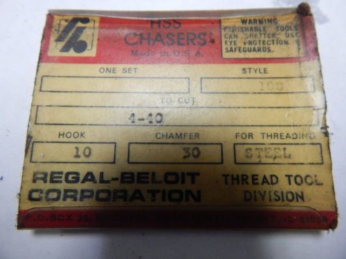 Regal-Beloit 4-40 Style # 100 Thread Chasers Set of 4