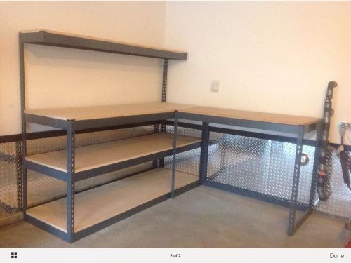 Boltless shelves and bench for sale