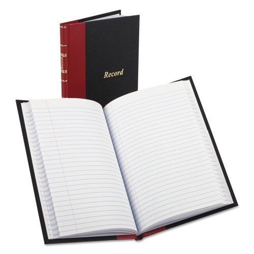 Boorum &amp; Pease Note (Account) Book, Black/Red Cover, 7.87 x 5.25, 144 Pages
