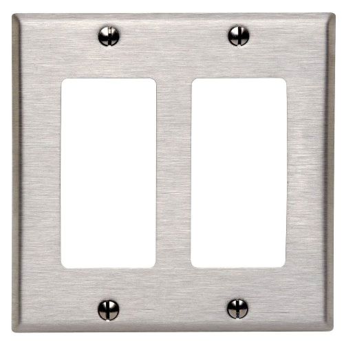 Leviton 84409-40 2-gang decora/gfci device decora wallplate, device mount, stain for sale