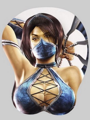 Mortal Kombat Kitana Bust Stereoscopic Mouse Pad