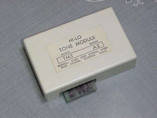 Federal Signal TM3 Hi-Lo Tone Module Series A2 Used Shelf Spare