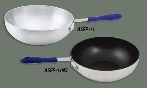 Winco ASFP-11 Stir Fry Pan, 11&#034; diameter x 3-5/8&#034;, round - Case of 6