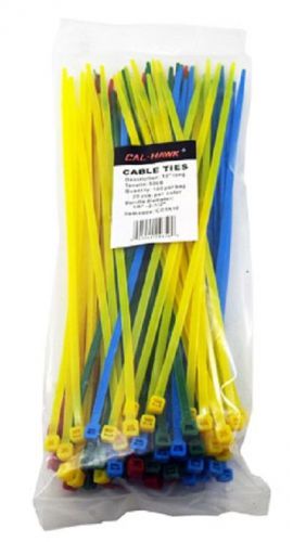 100-pc. 10&#034; colored zip cable ties - multi-use - self-locking - nylon for sale