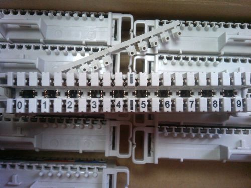 20x Krone style 10 pair Yak-20ru 0-9 Connection modules NEW