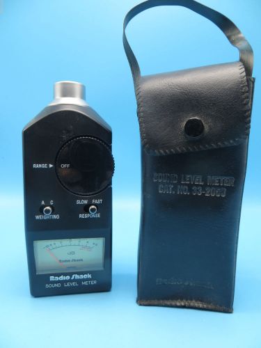 Radio Shack Sound Level Meter 33-2050, Tested Works, With Case