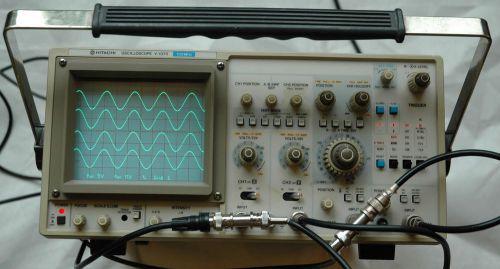 Hitachi V-1070  Four Channe 100MHz Oscilloscope, Calibrated, Two Probes