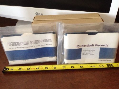 40 DICTABELT RECORDS OEM BY DICTAPHONE BRAND NEW IN SEALED PLASTIC AND BOX
