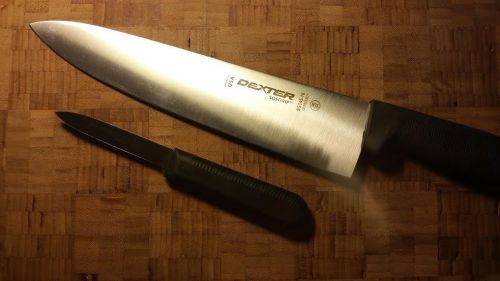 10-Inch Chef Knife. SofGrip by Dexter Russell. #SG 145-10. Stainless Steel Blade