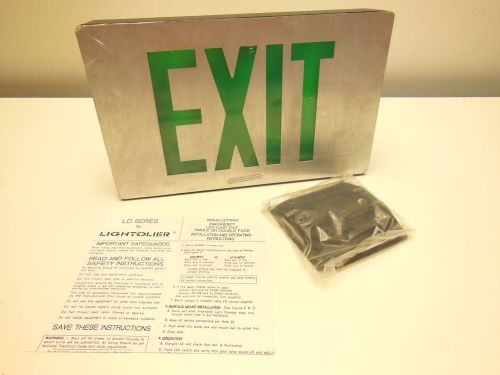 Lightolier LD Series 120/277 VAC Emergency LED Cast exit sign double face LDN2GA