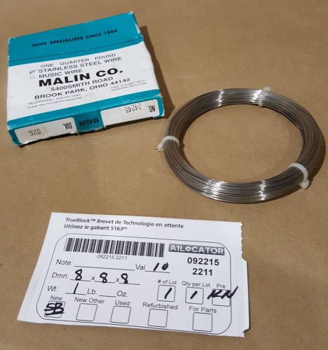 Malin 24245 One Quarter Pound Stainless Steel Wire  Dia. 026