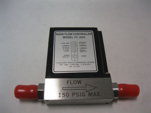 Tylan Mass Flow Controller FC-260 V -150 PSIG MAX 100 SCCM N2 Gas Range (E5)