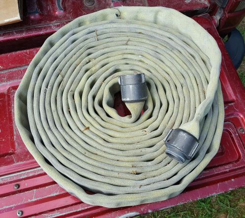 50 Foot Fire Hose with 1.5 inches fittings See Photos