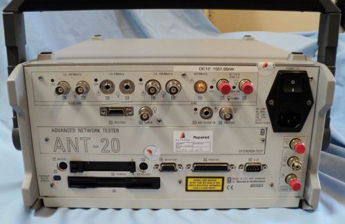 WG JDSU Acterna ANT-20 Network Tester with Optical Power Splitter, Ref. #38906