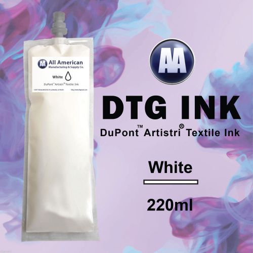 Dtg ink white 220ml dupont artistri ink for direct to garment printer best price for sale