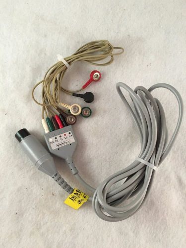 SpaceLabs Tru-Link Reusable 6Pin 5 Lead Non-Shielded ECG Trunk Cable 012-0107-01