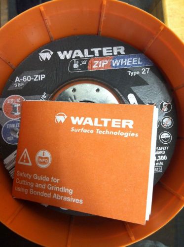Walter Zip Wheel High Performance Cutoff Wheel, Depressed Center. 4-1/2&#034;. 11-T